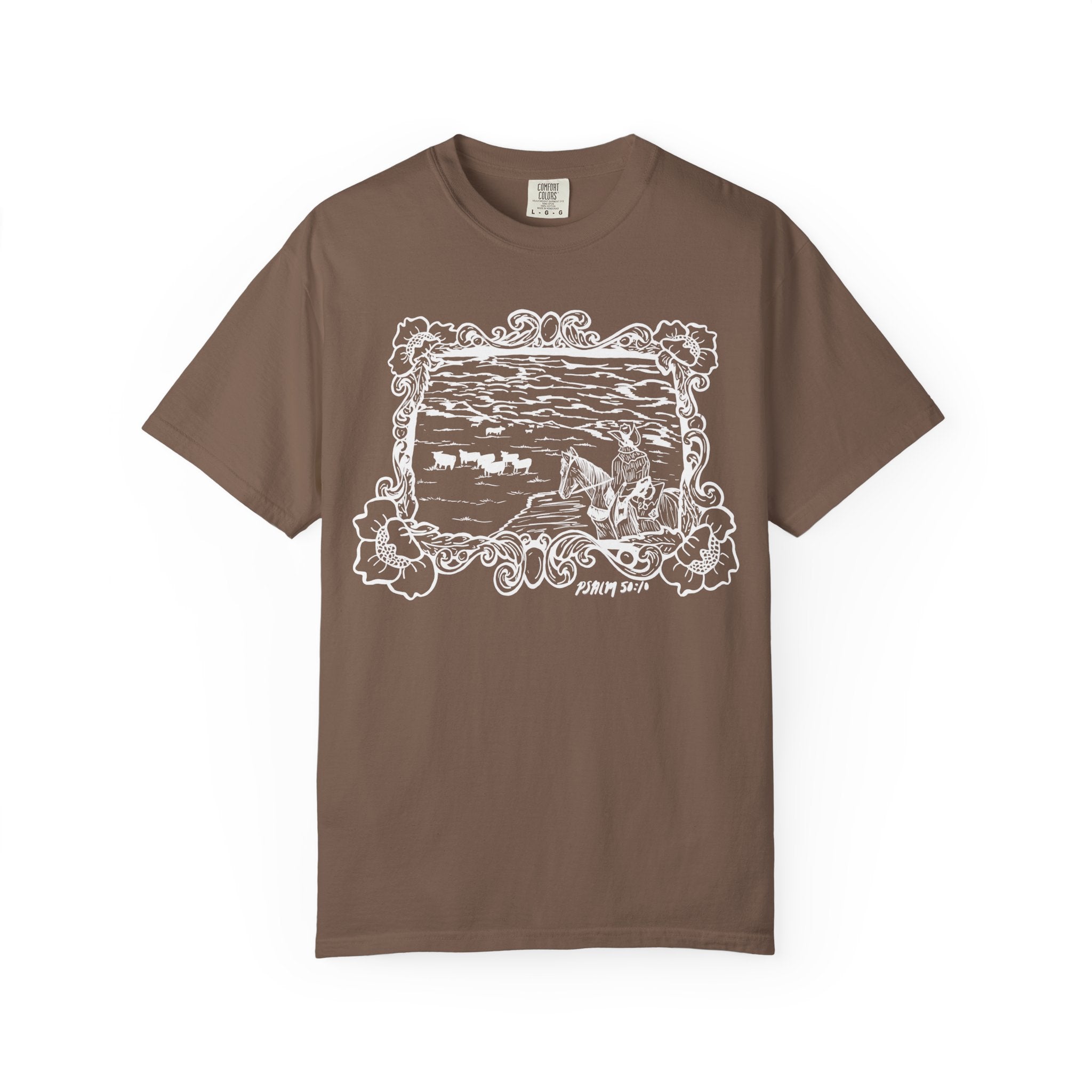 Cattle on 1000 Hills Comfort Colors T-shirt- Wht