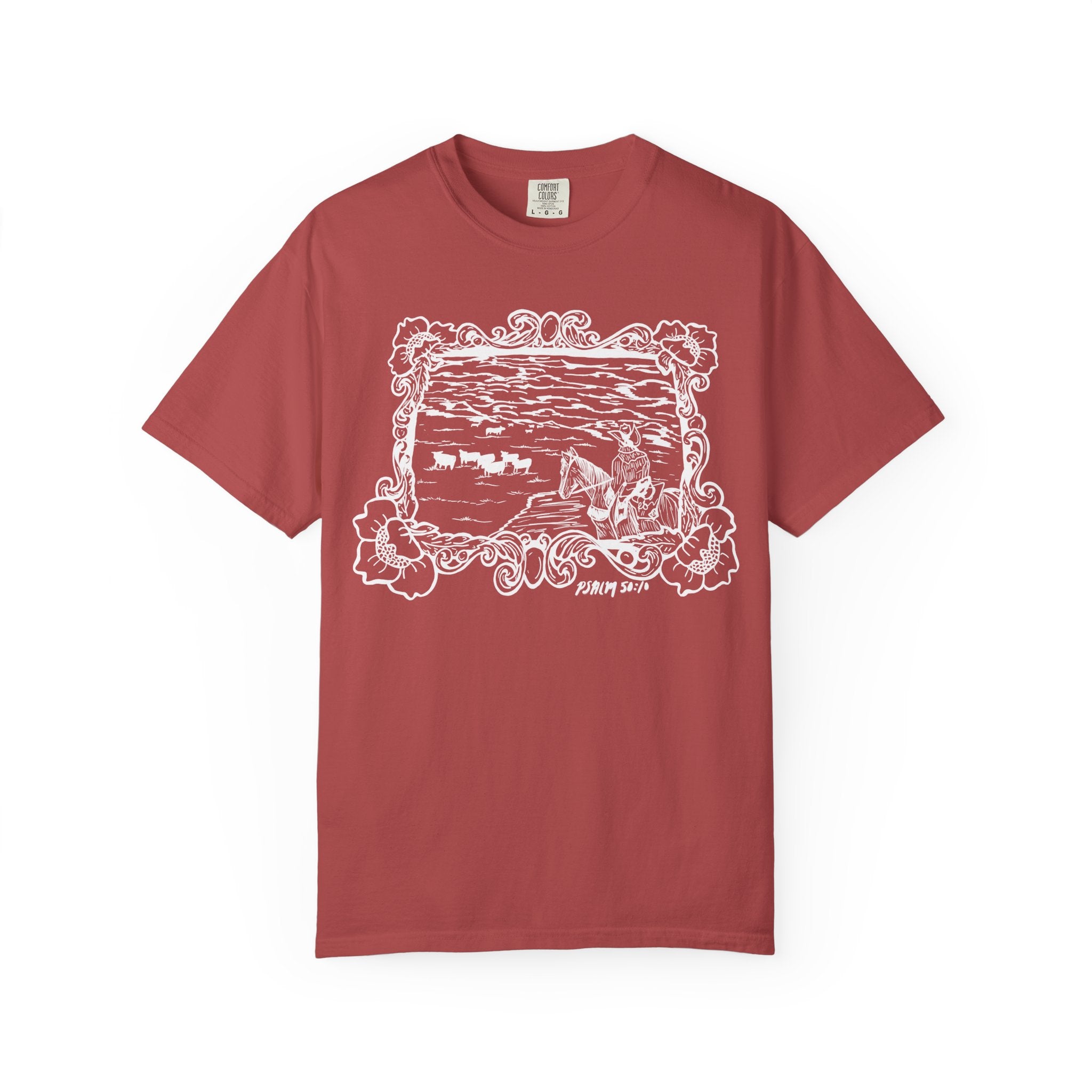 Cattle on 1000 Hills Comfort Colors T-shirt- Wht