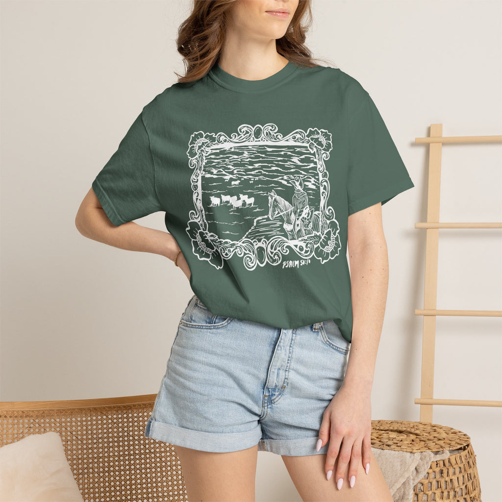 Cattle on 1000 Hills Comfort Colors T-shirt- Wht