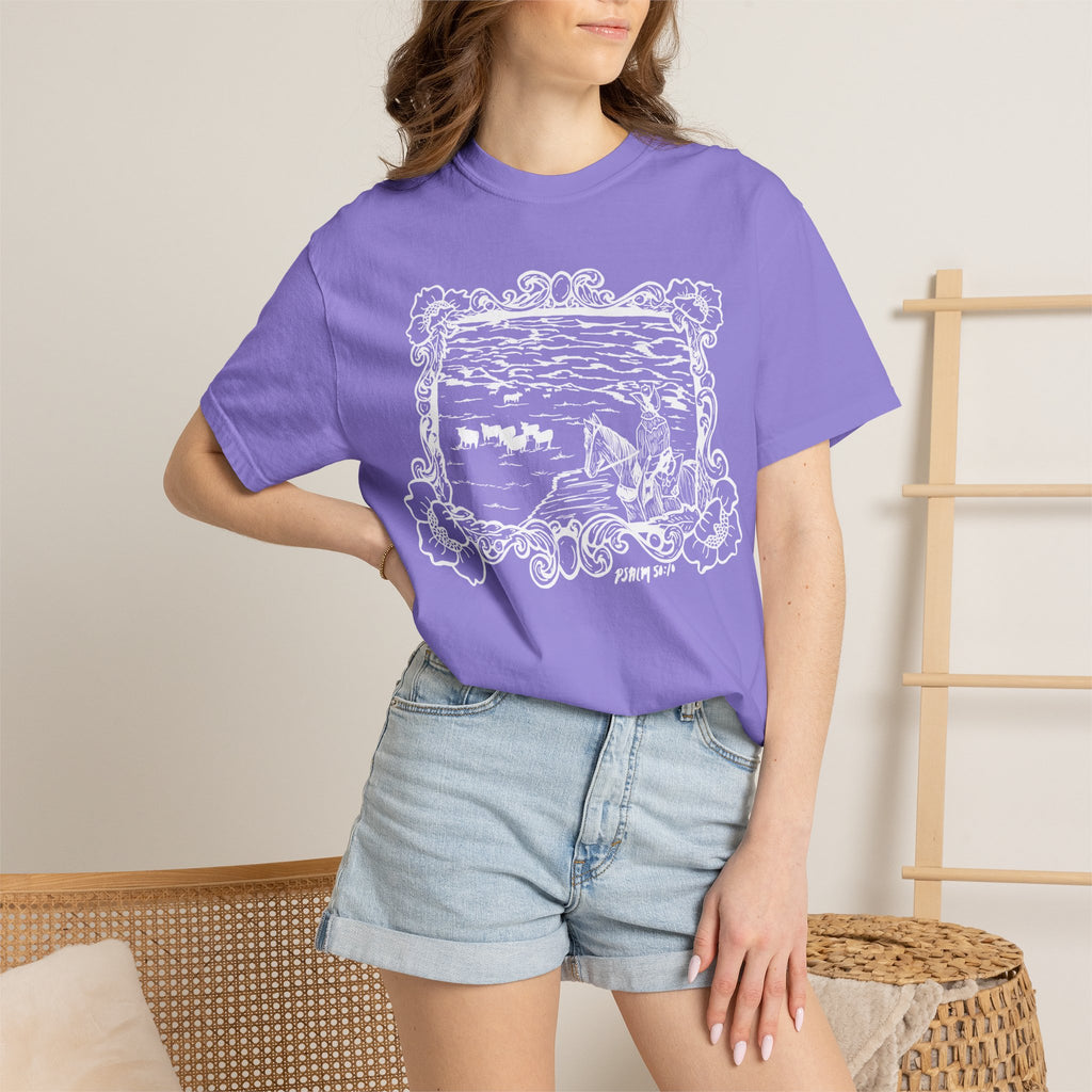 Cattle on 1000 Hills Comfort Colors T-shirt- Wht