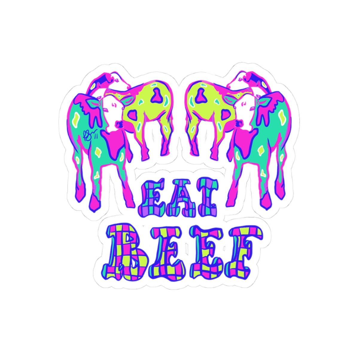 Eat Beef Stickers