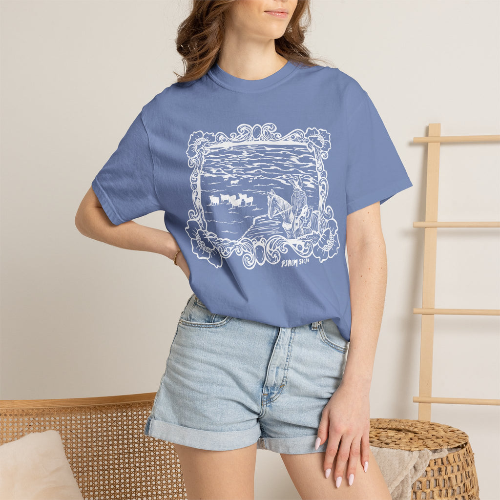 Cattle on 1000 Hills Comfort Colors T-shirt- Wht