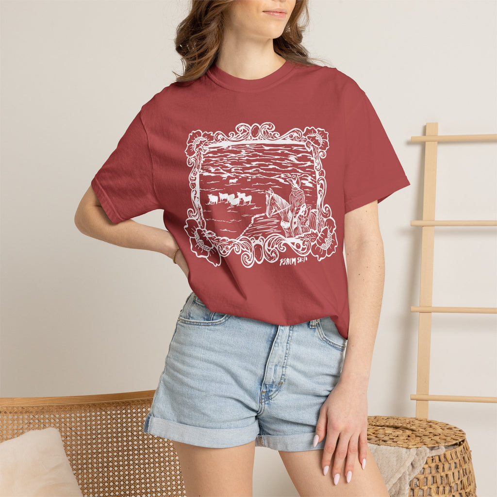 Cattle on 1000 Hills Comfort Colors T-shirt- Wht