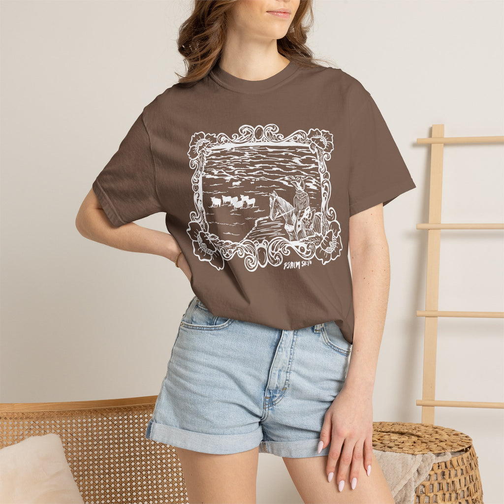 Cattle on 1000 Hills Comfort Colors T-shirt- Wht