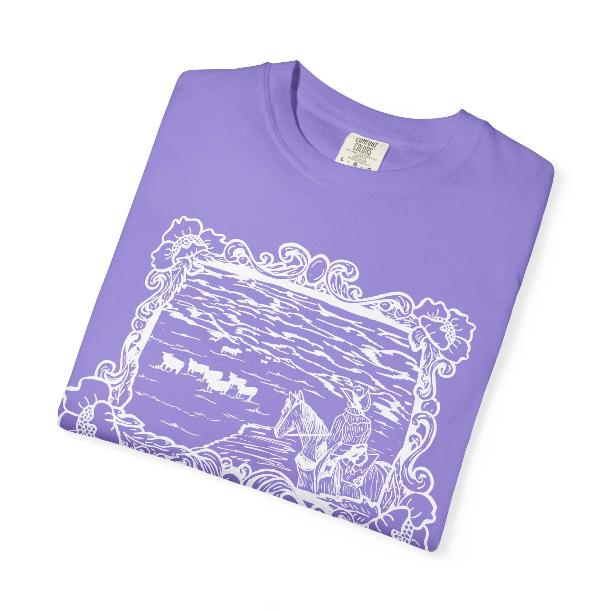 Cattle on 1000 Hills Comfort Colors T-shirt- Wht