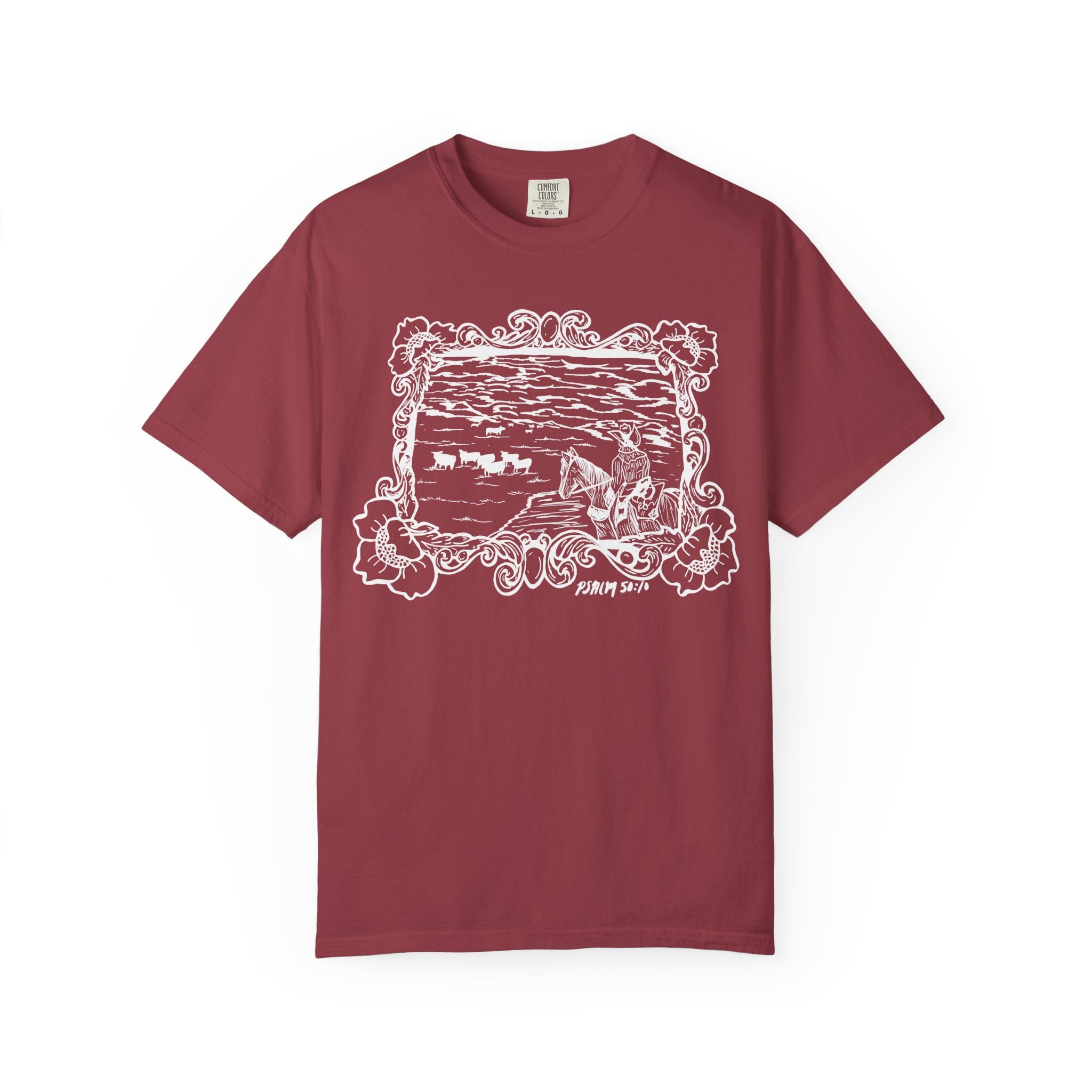 Cattle on 1000 Hills Comfort Colors T-shirt- Wht