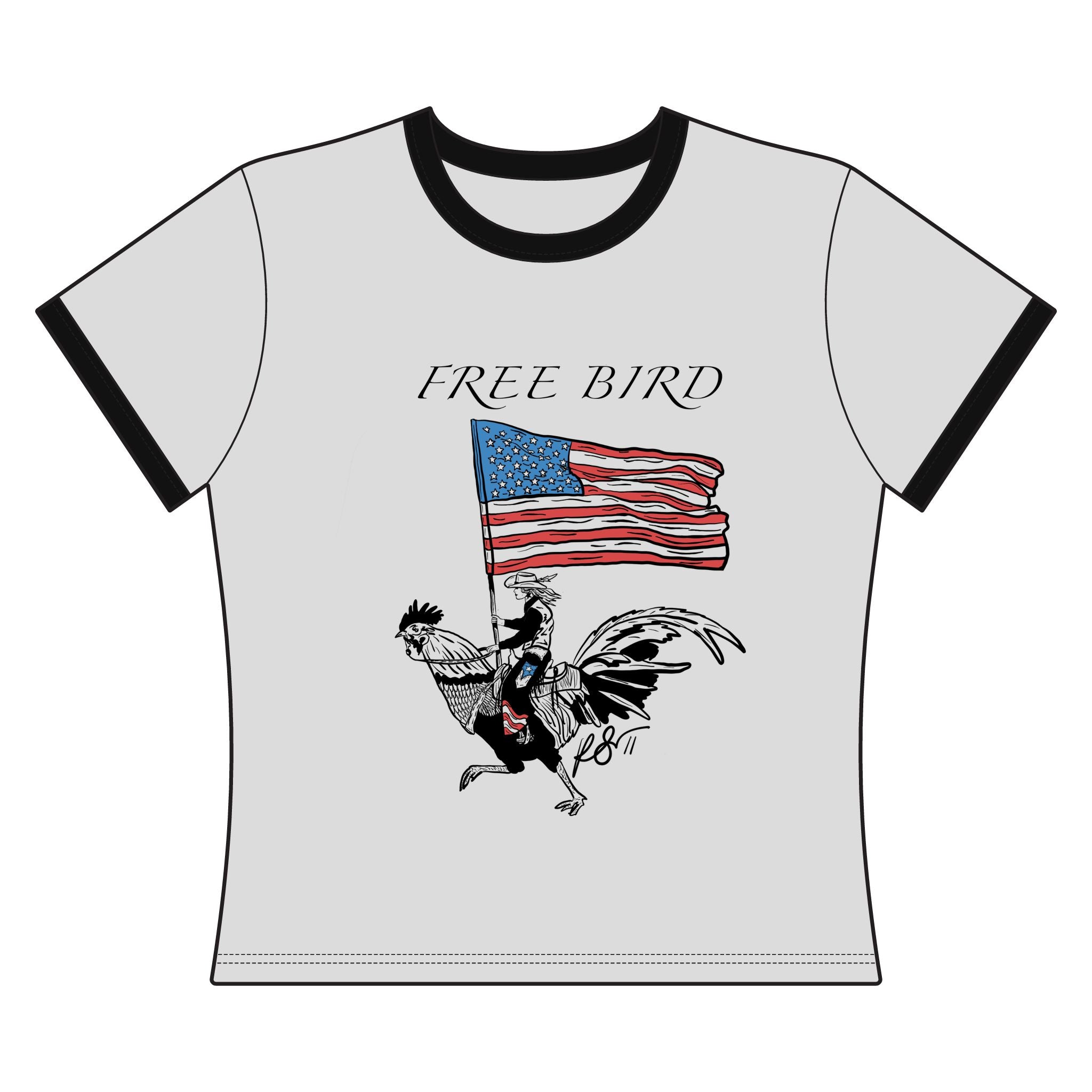 Free Bird Cropped Tee