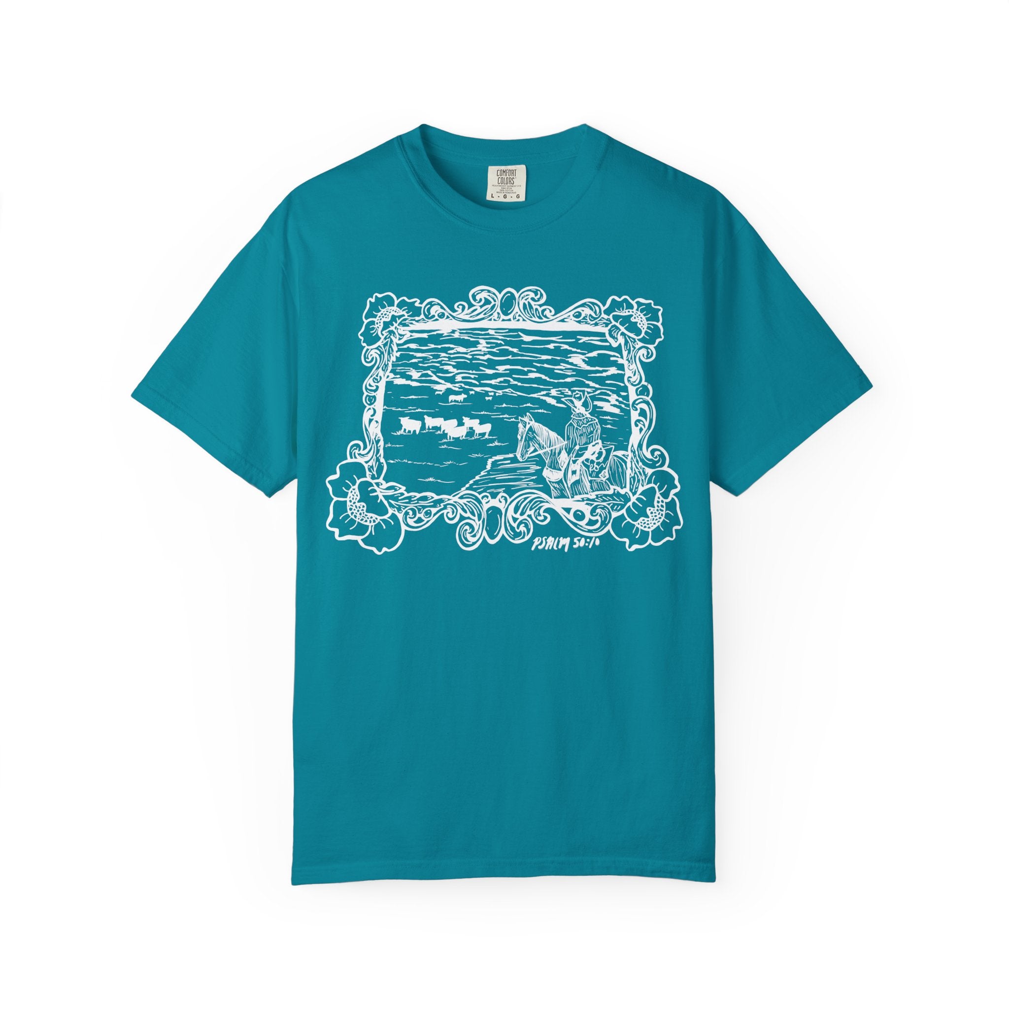 Cattle on 1000 Hills Comfort Colors T-shirt- Wht
