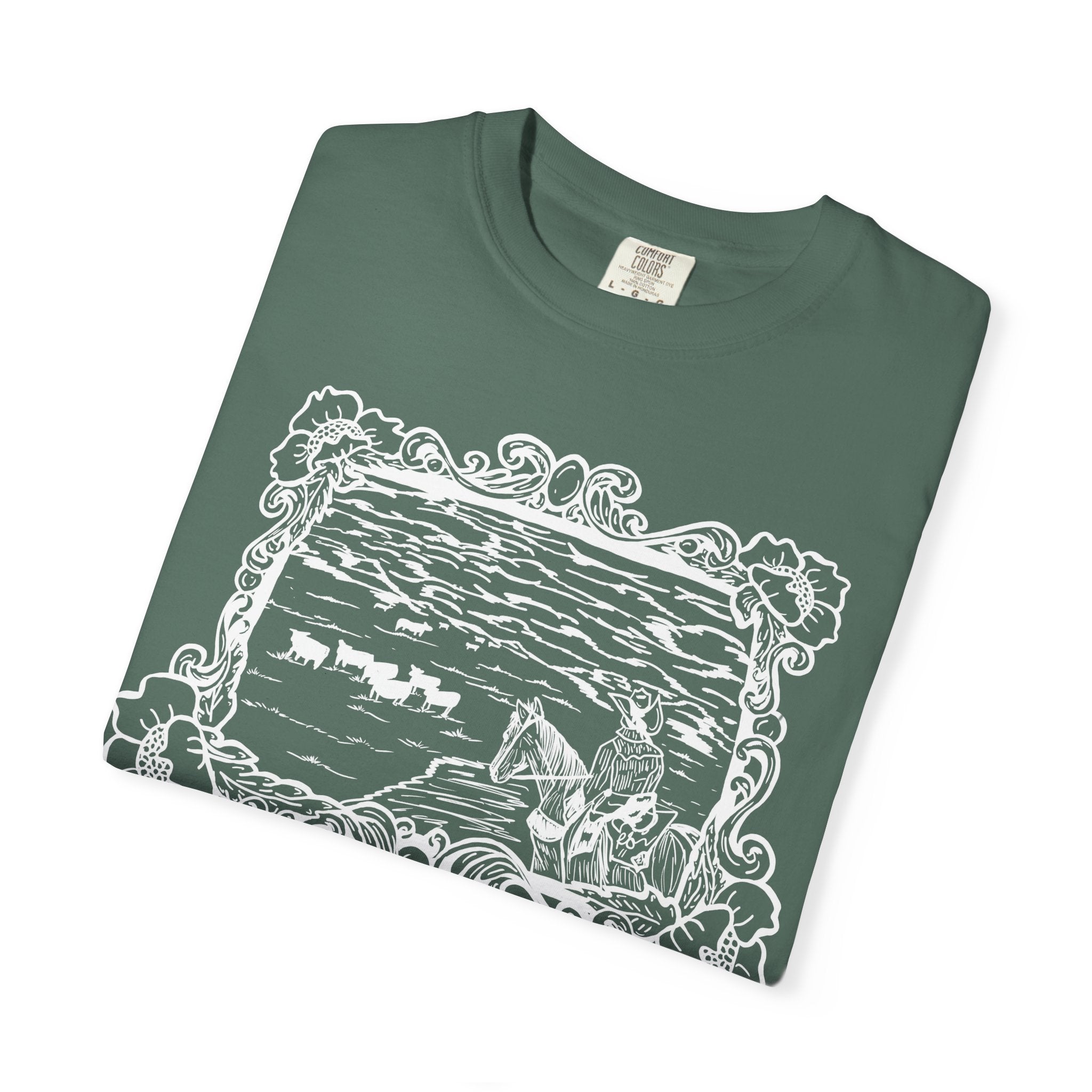 Cattle on 1000 Hills Comfort Colors T-shirt- Wht
