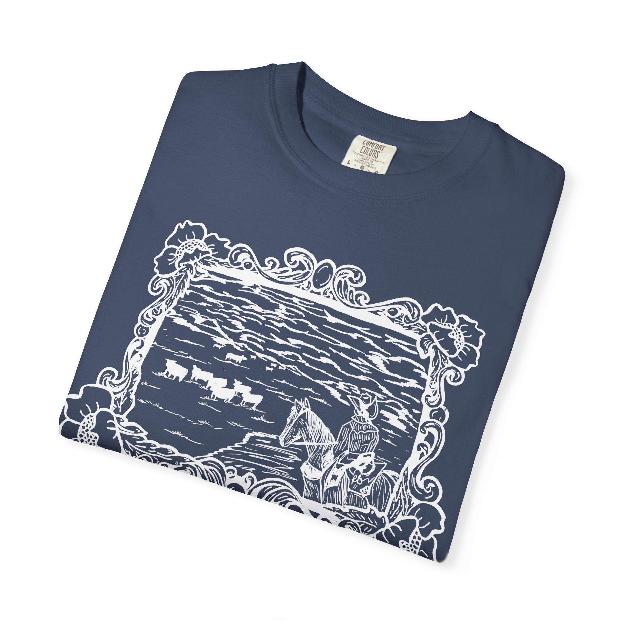 Cattle on 1000 Hills Comfort Colors T-shirt- Wht