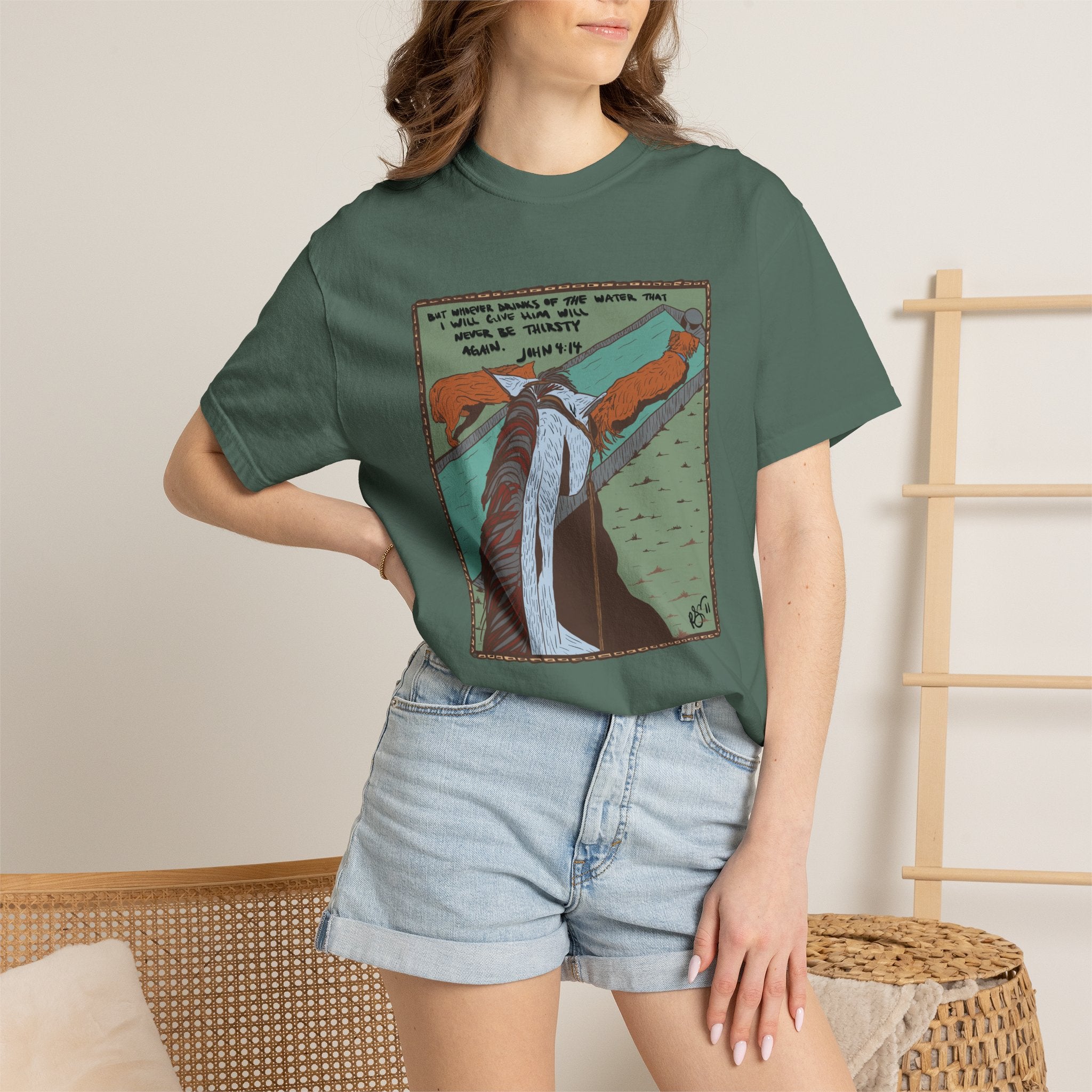 John 4:14 Comfort Colors T-shirt