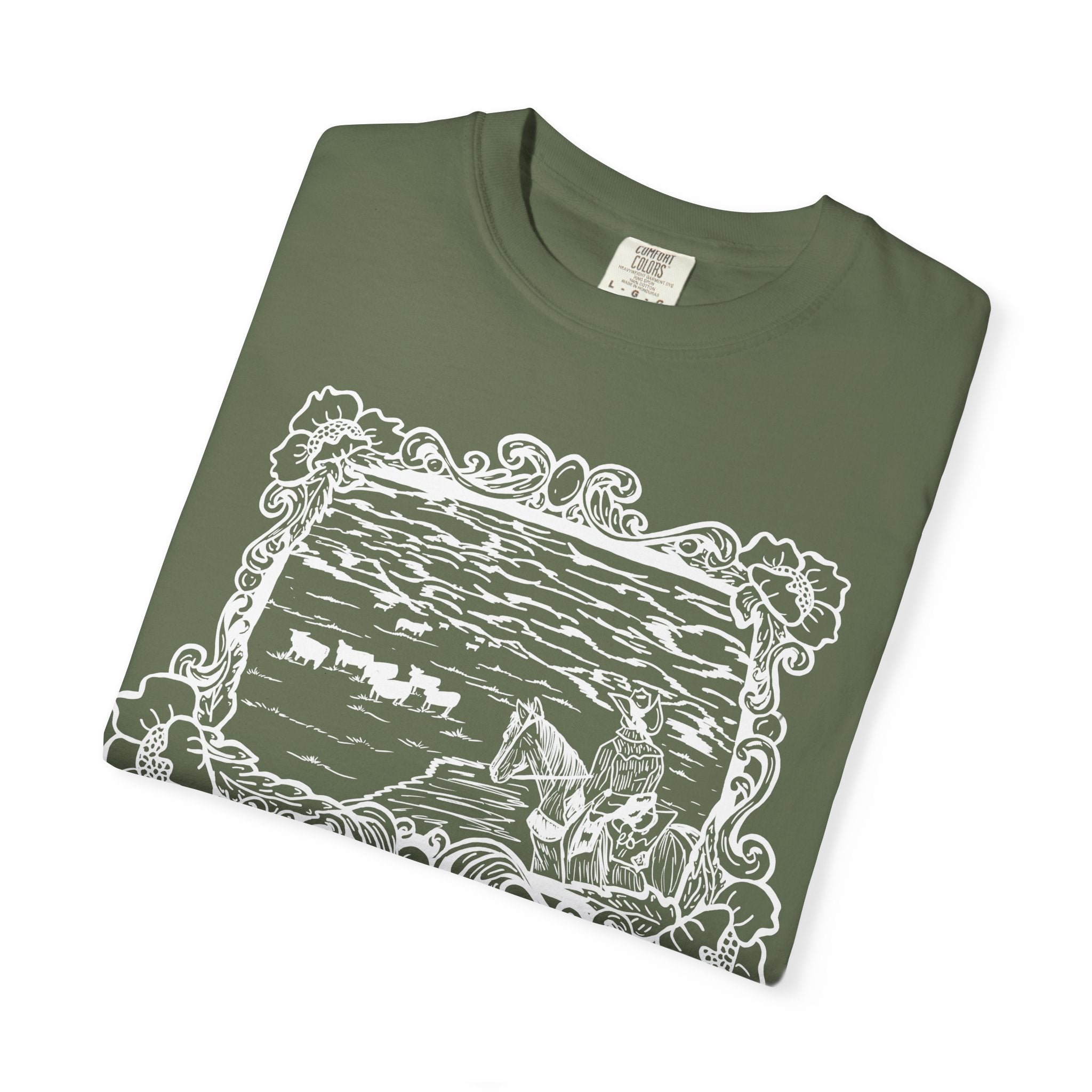 Cattle on 1000 Hills Comfort Colors T-shirt- Wht
