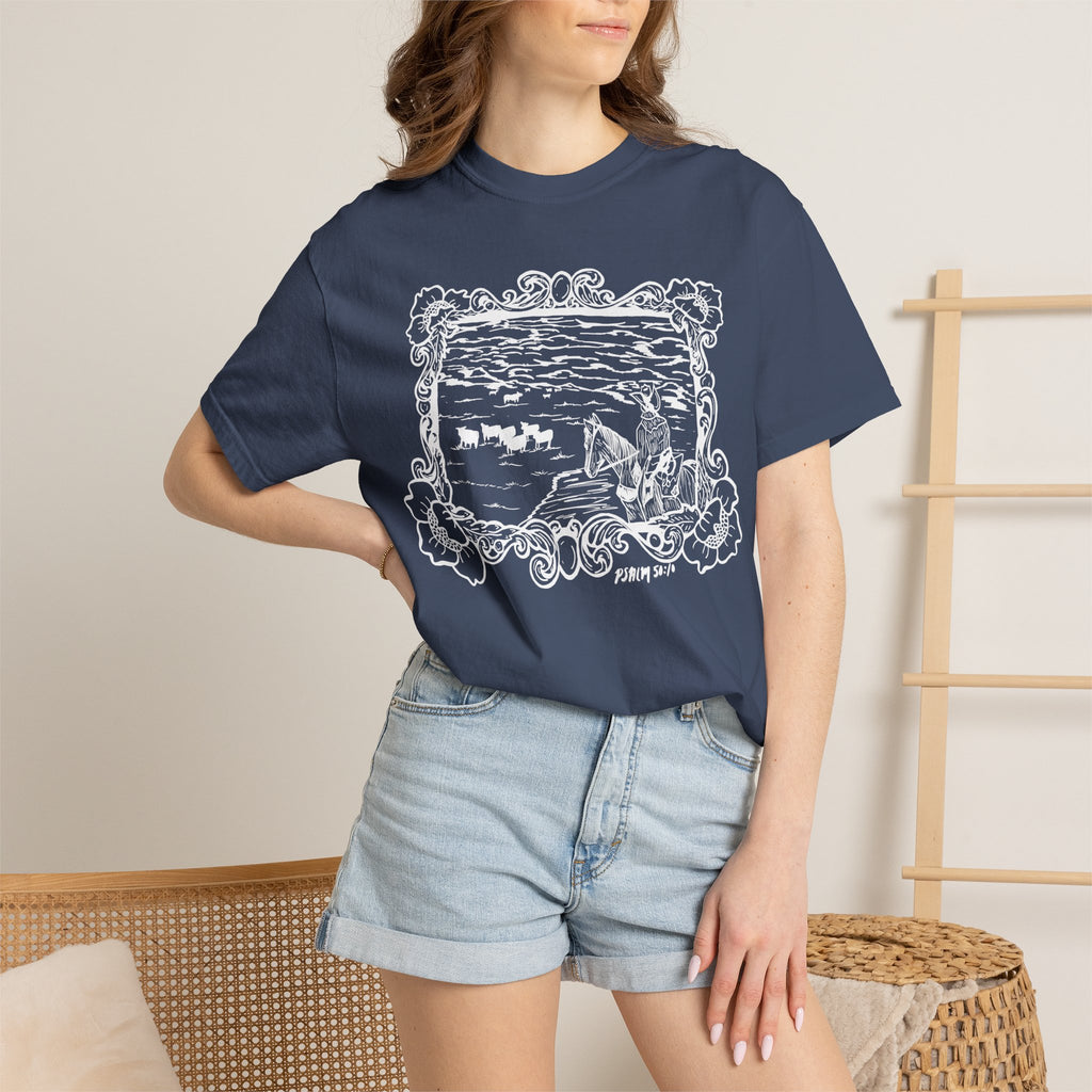 Cattle on 1000 Hills Comfort Colors T-shirt- Wht